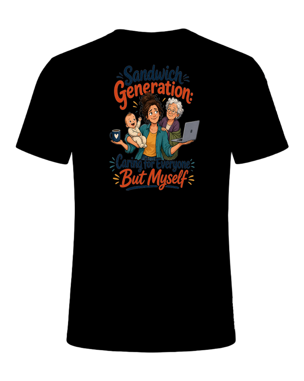 Sandwich Generation Humor — Black