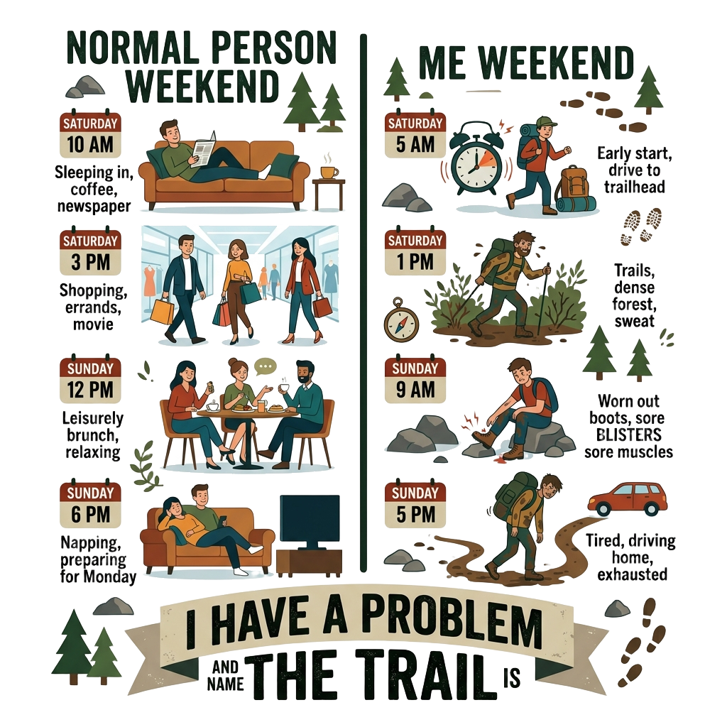 Hike Obsessed Humor