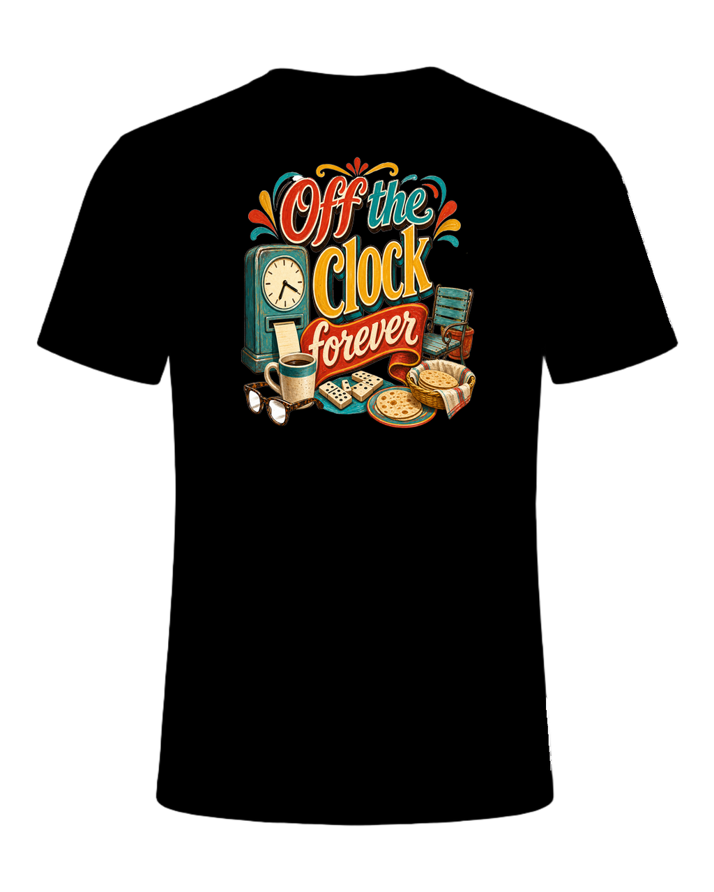 Off the clock forever — Black