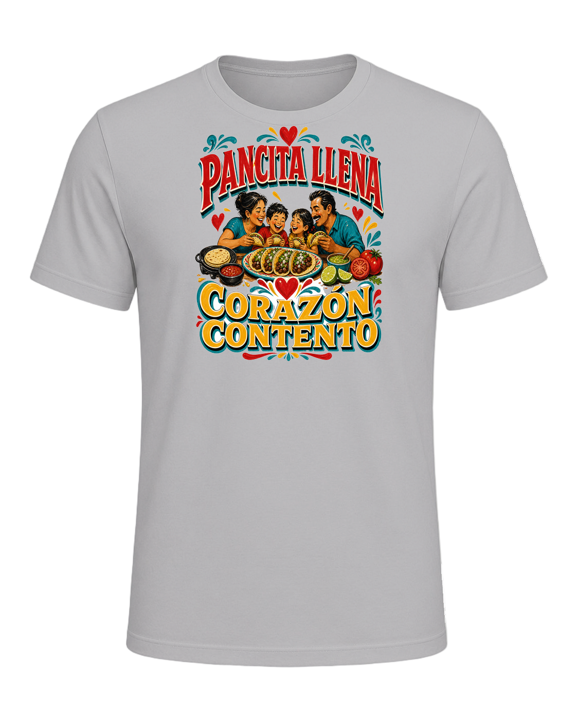 PANCITA LLENA CORAZÓN CONTENTO — Athletic Heather