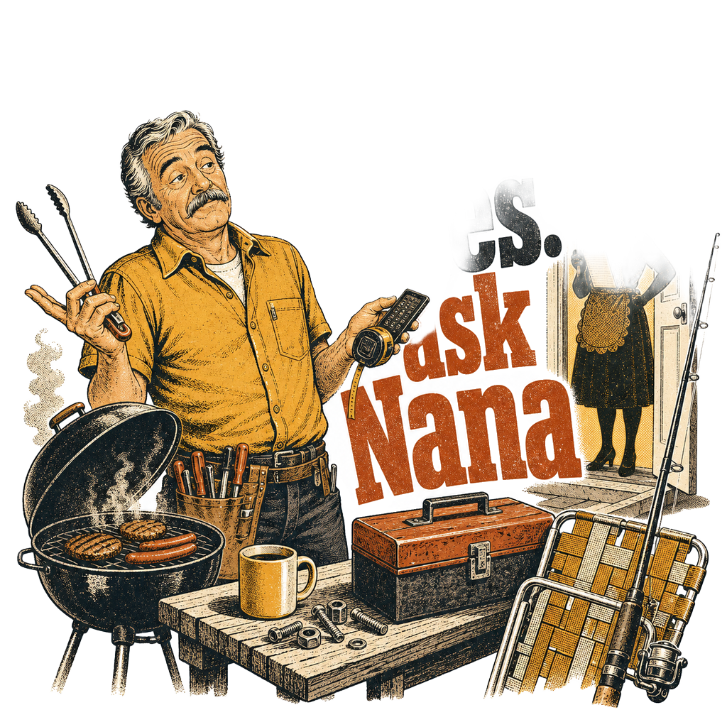 Papa's rules: ask Nana