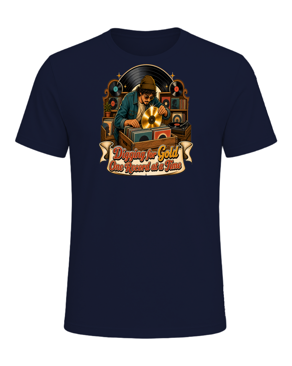 Vinyl Record Digger — Navy