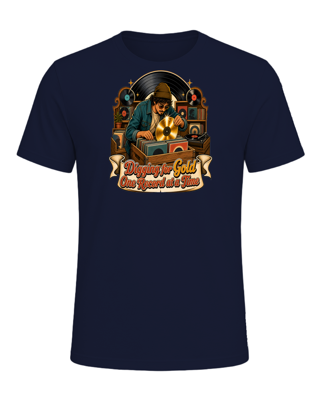 Vinyl Record Digger — Navy