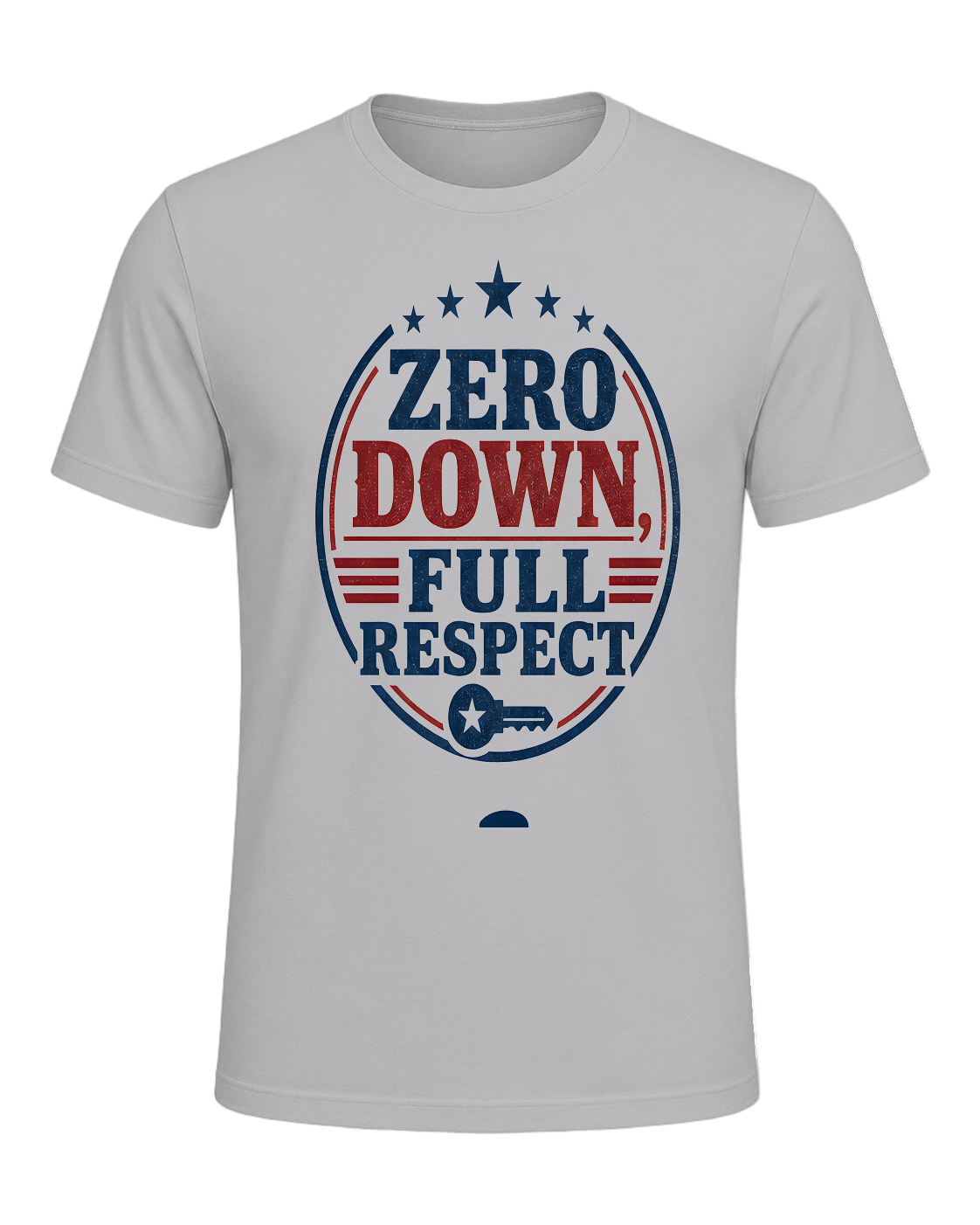 ZERO DOWN, FULL RESPECT — Athletic Heather