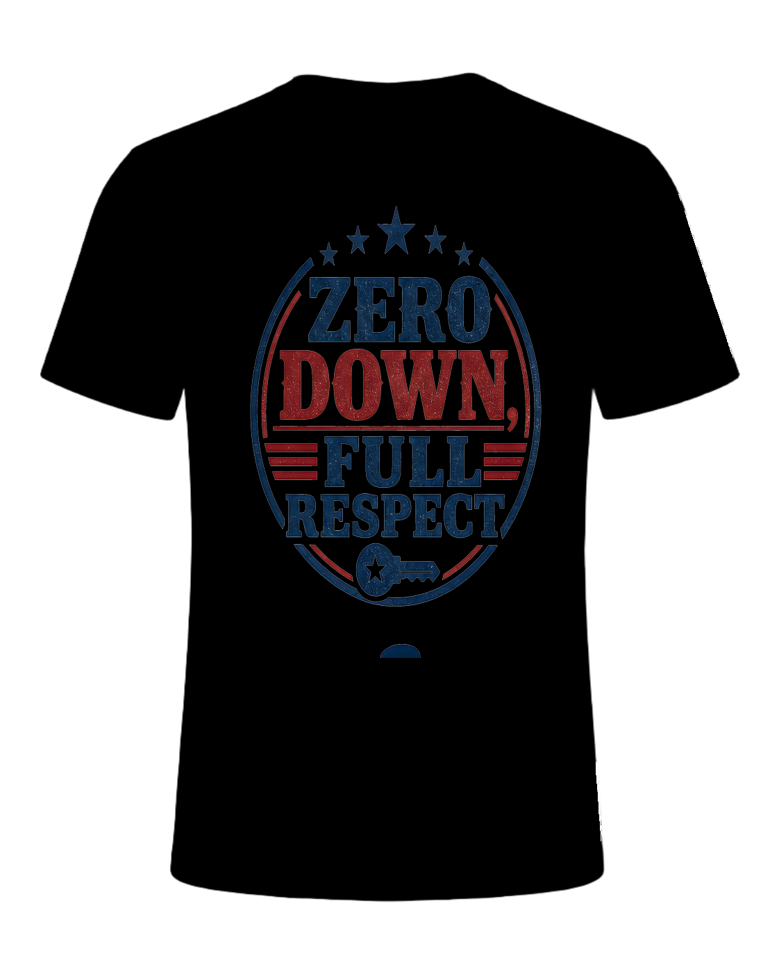 ZERO DOWN, FULL RESPECT — Black