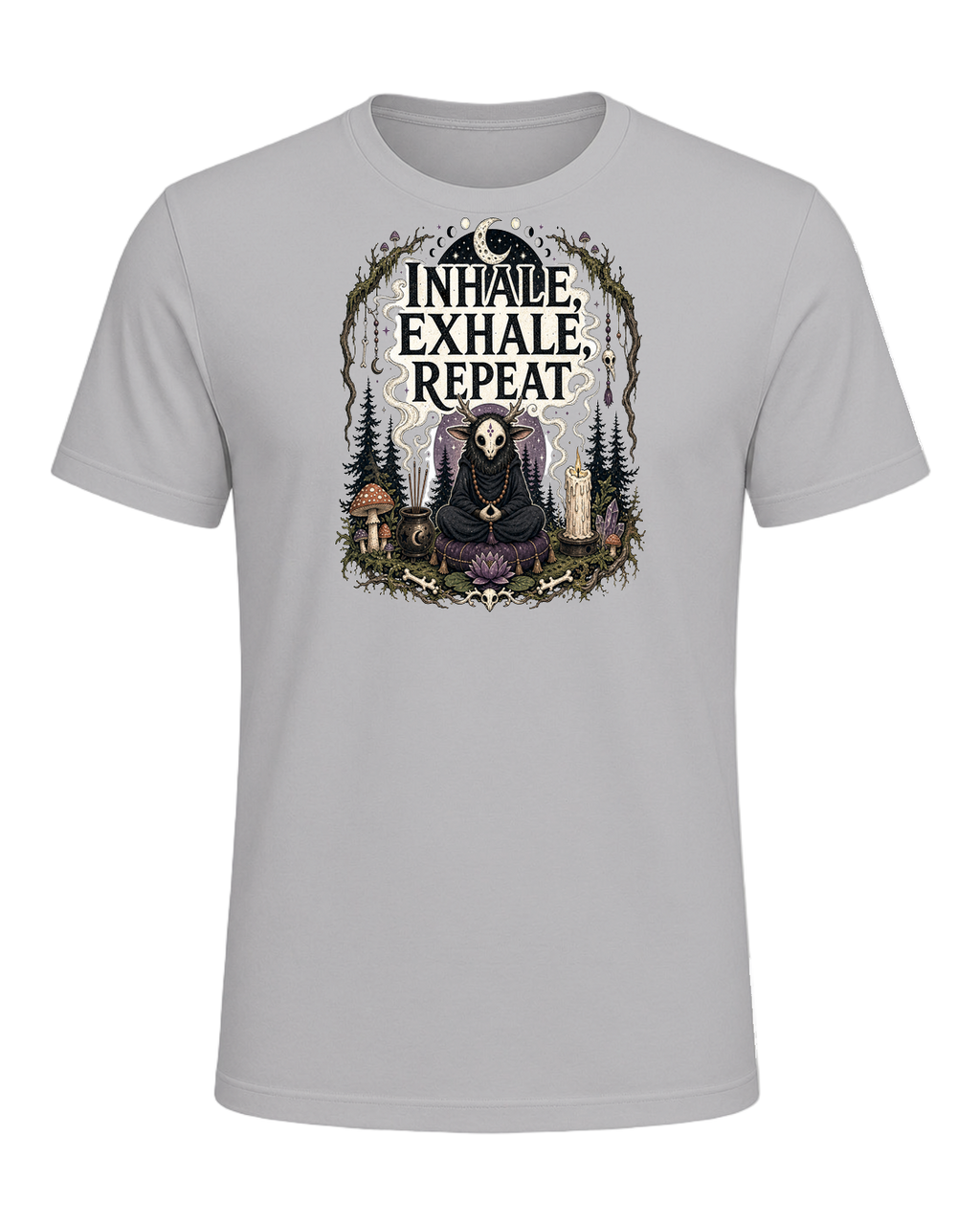 INHALE, EXHALE, REPEAT — Athletic Heather