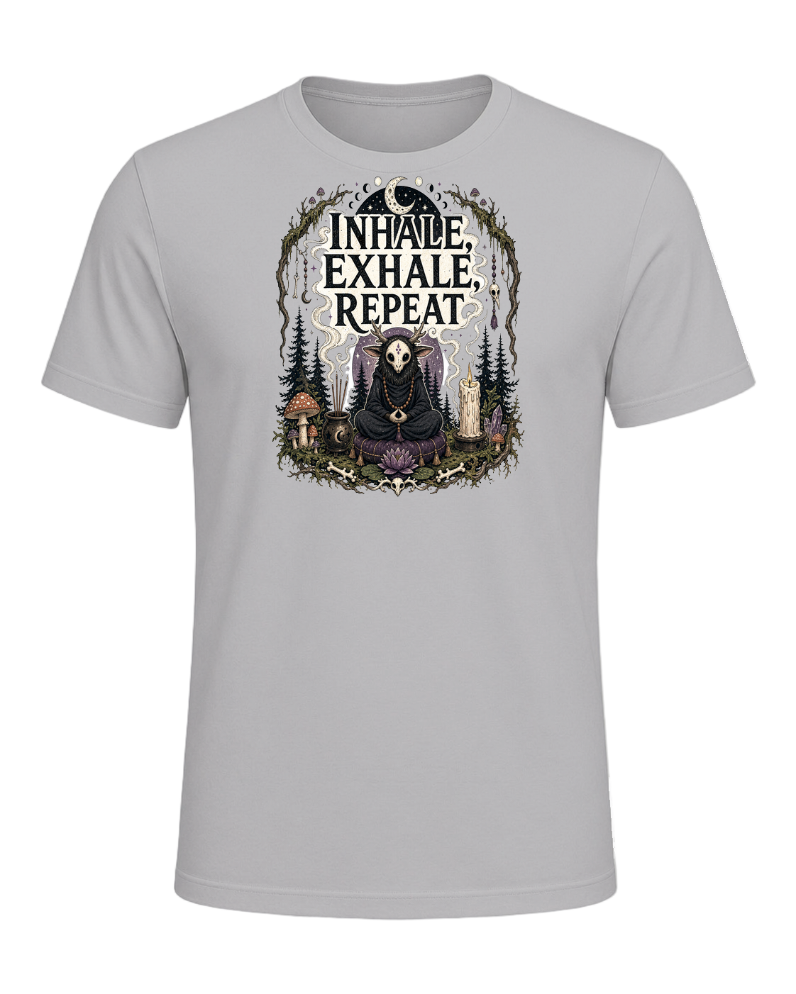 INHALE, EXHALE, REPEAT — Athletic Heather