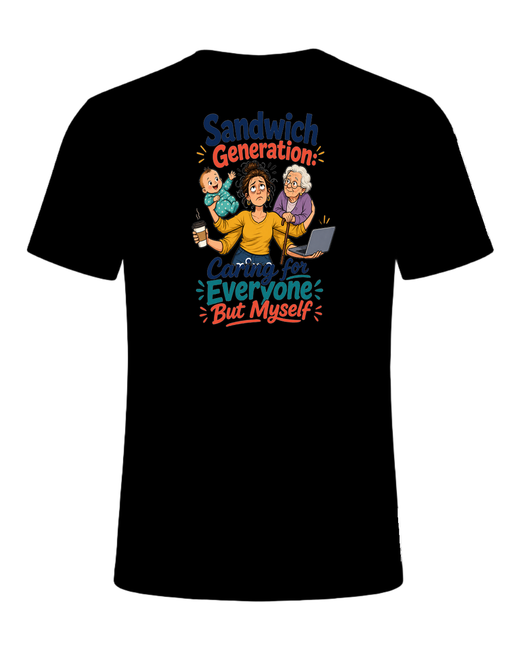Sandwich Generation Humor — Black