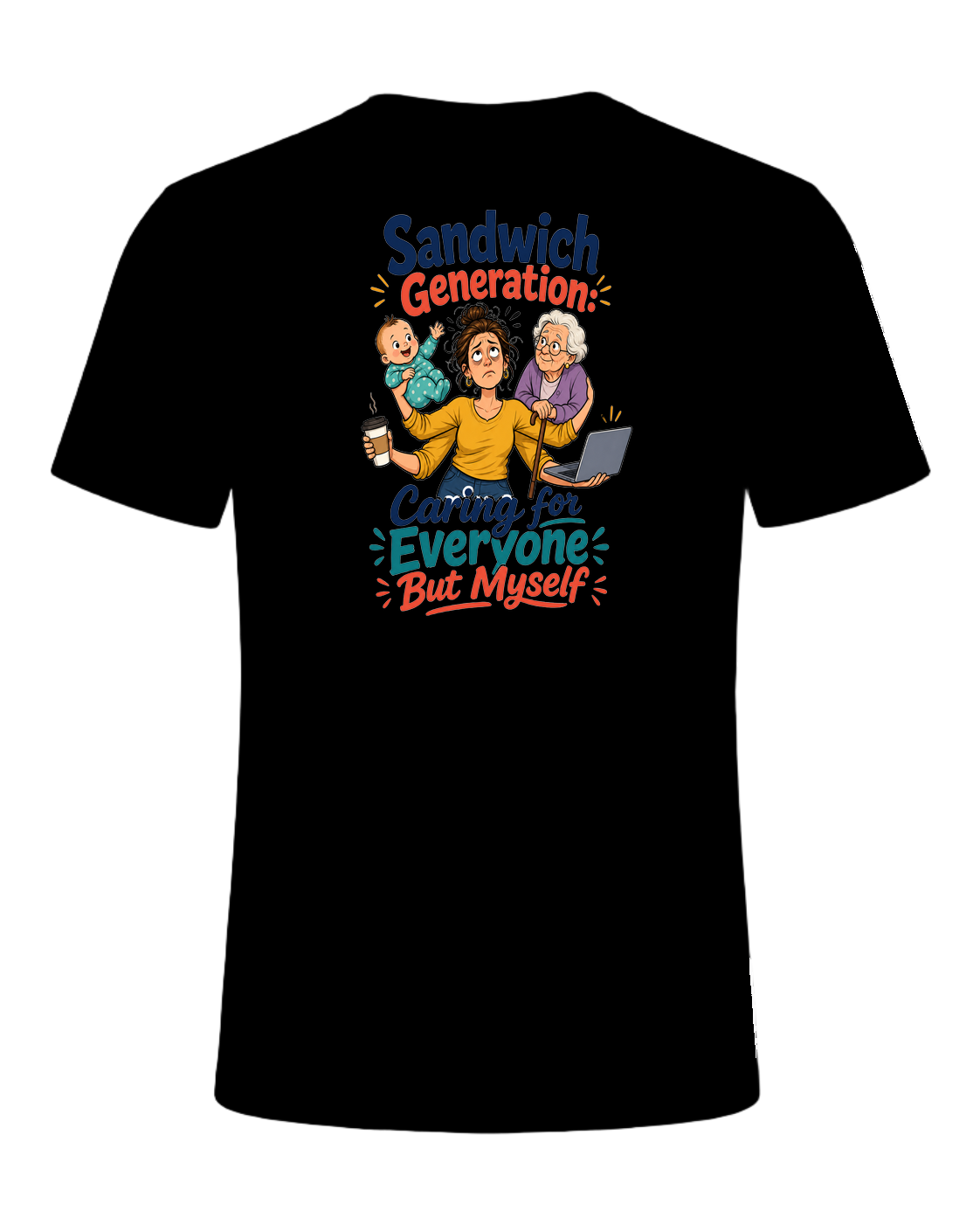 Sandwich Generation Humor — Black