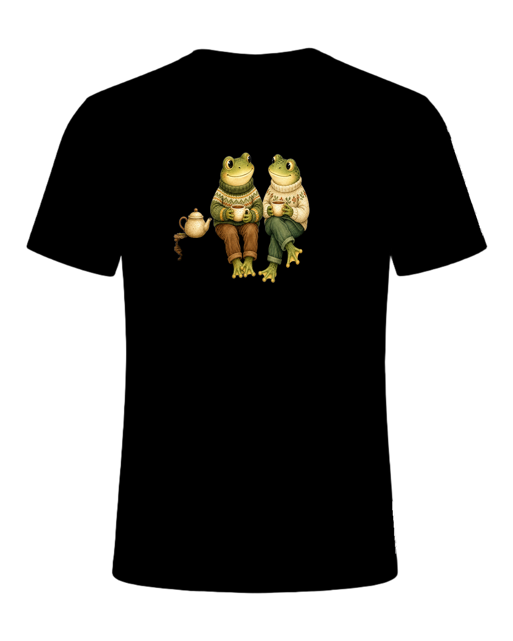 Cozy Frog Friends — Black
