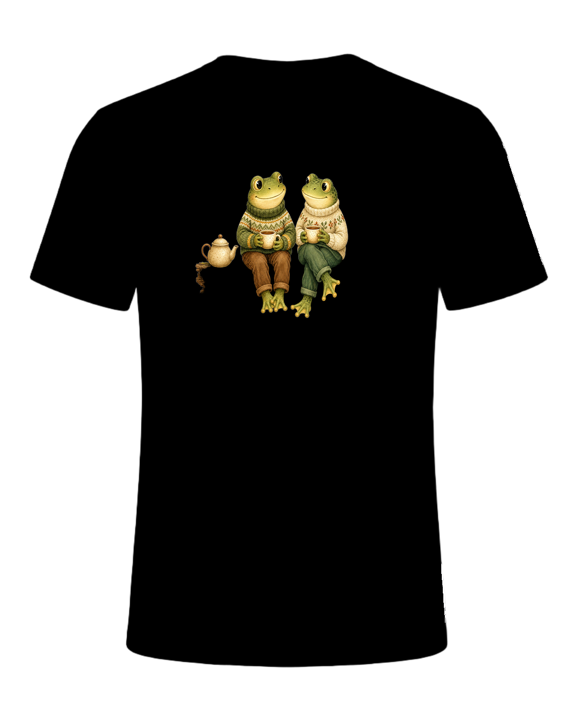 Cozy Frog Friends — Black