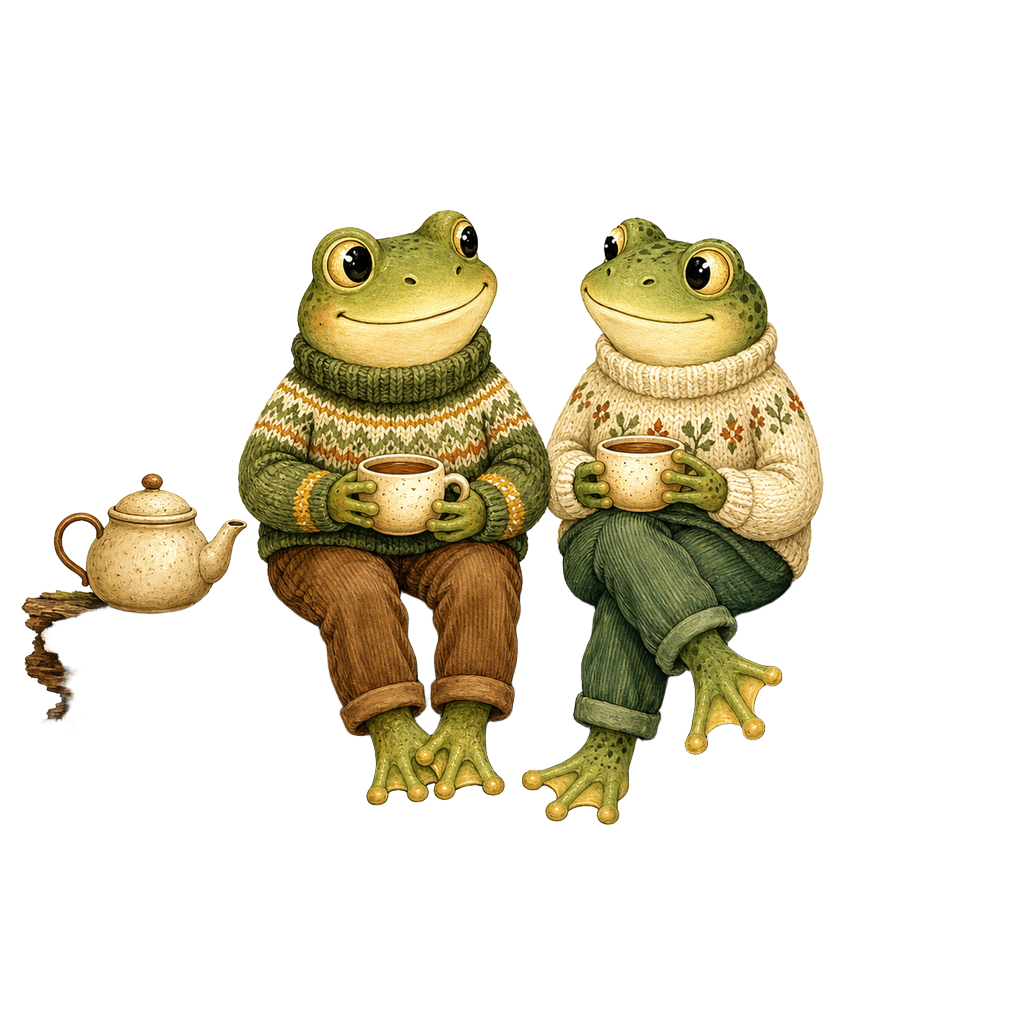 Cozy Frog Friends