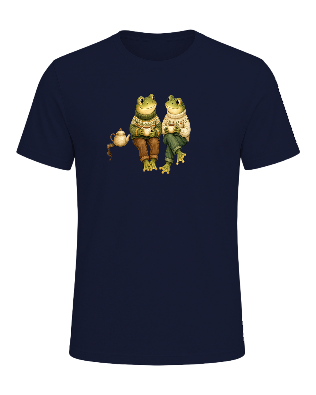 Cozy Frog Friends — Navy