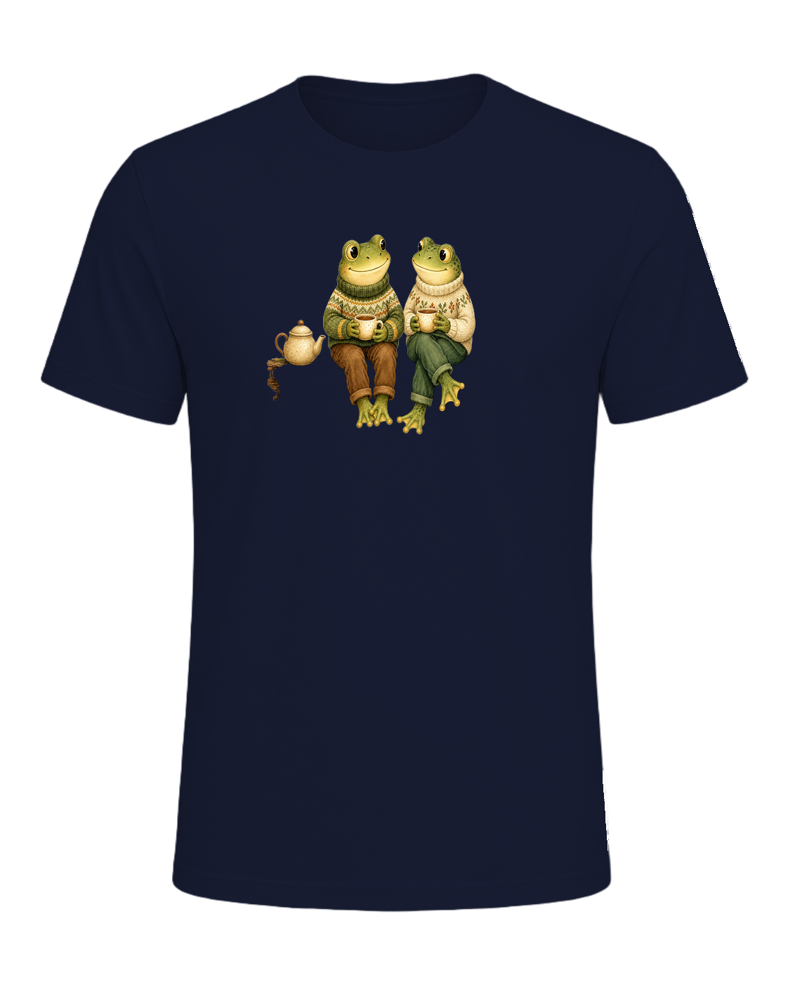 Cozy Frog Friends — Navy