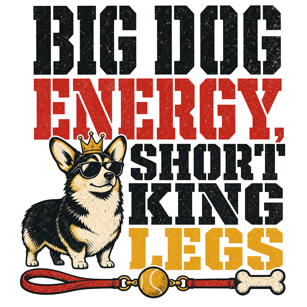 BIG DOG ENERGY, SHORT KING LEGS