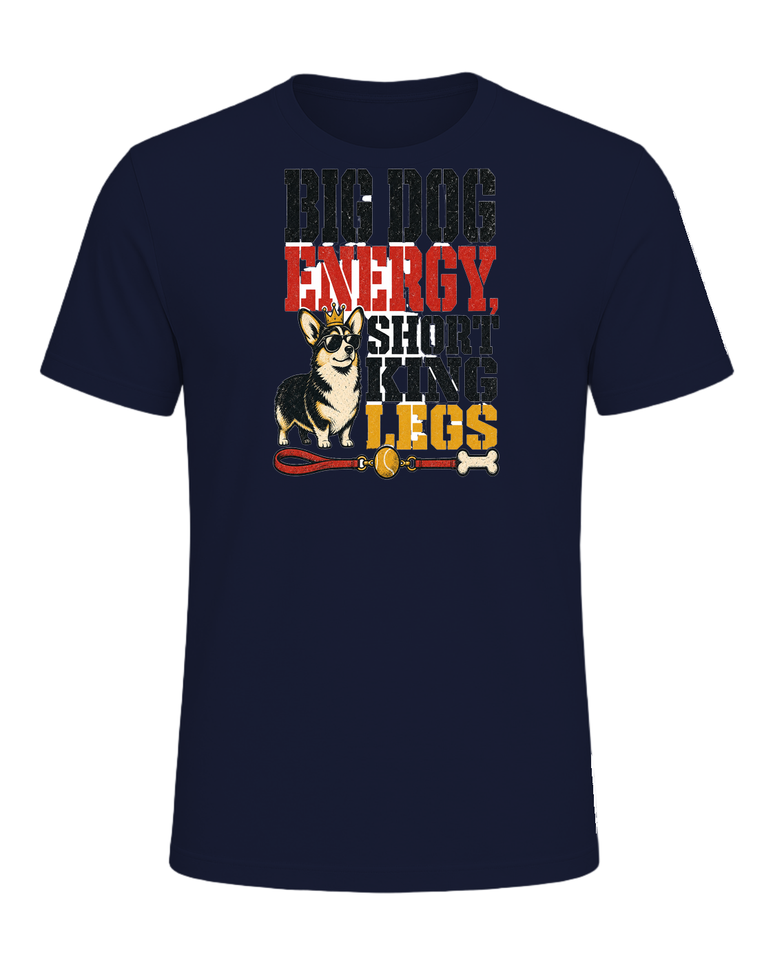 BIG DOG ENERGY, SHORT KING LEGS — Navy