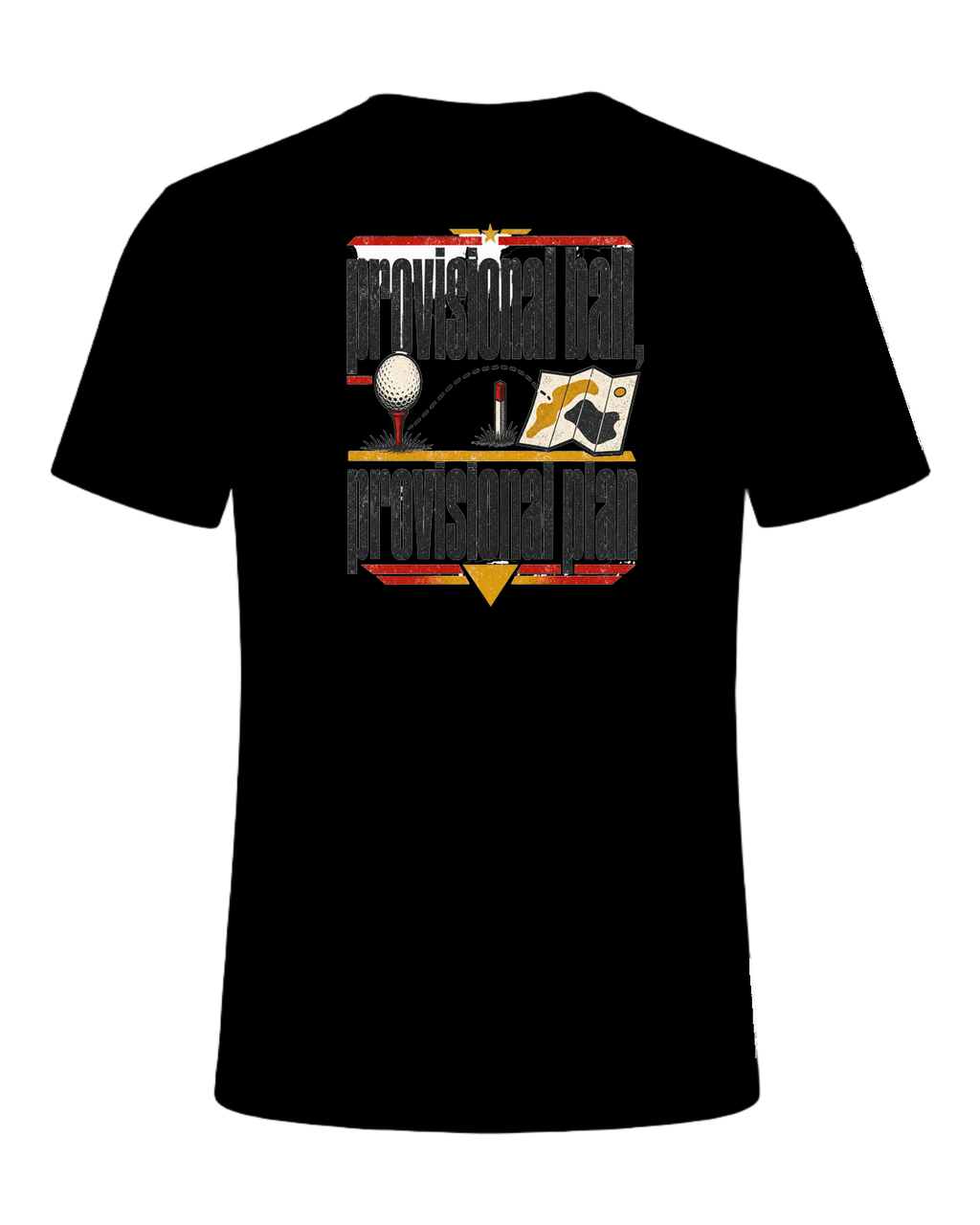 provisional ball, provisional plan — Black