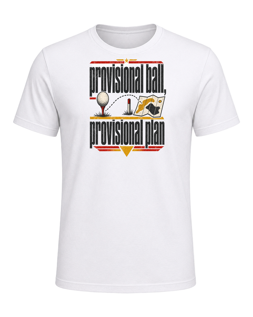 provisional ball, provisional plan — White