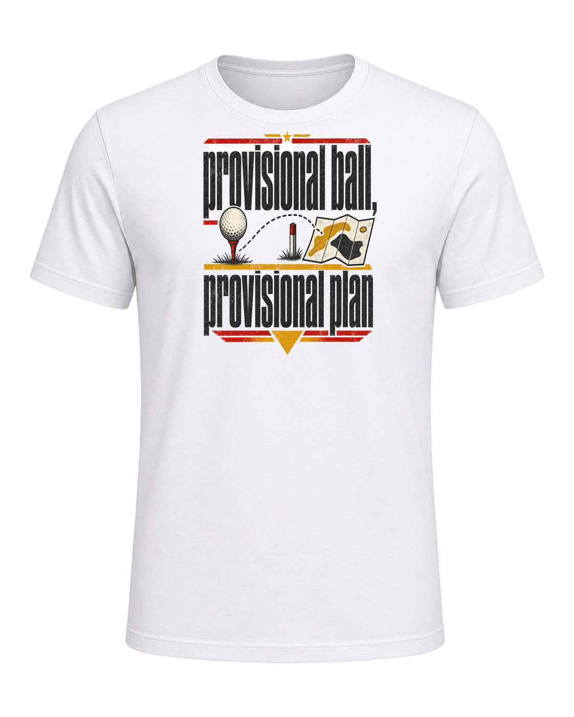 provisional ball, provisional plan — White