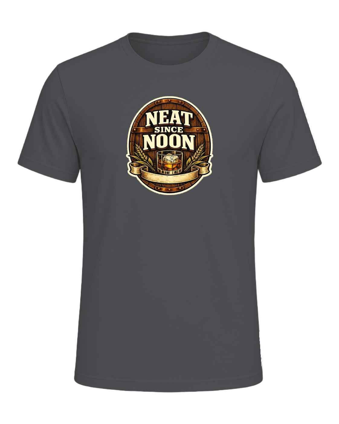 Neat Since Noon Tee — Asphalt
