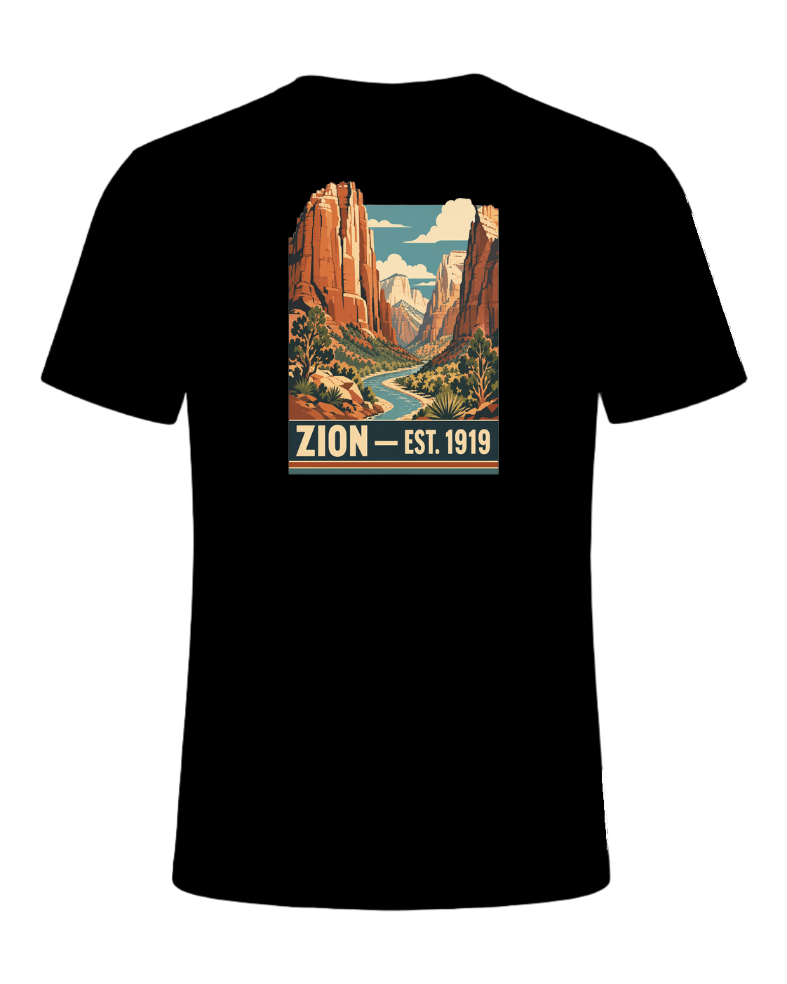National Park Specific (WPA Style) — Black