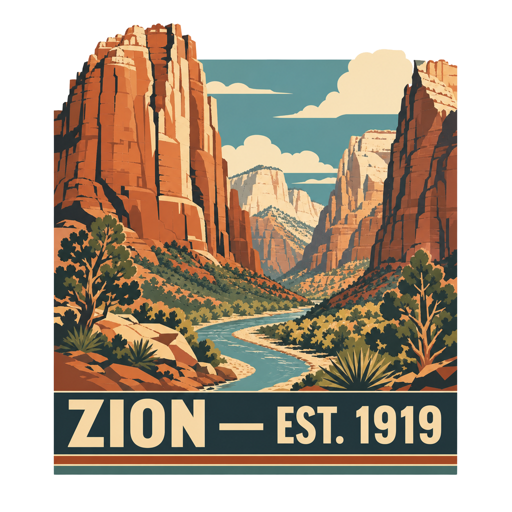 National Park Specific (WPA Style)