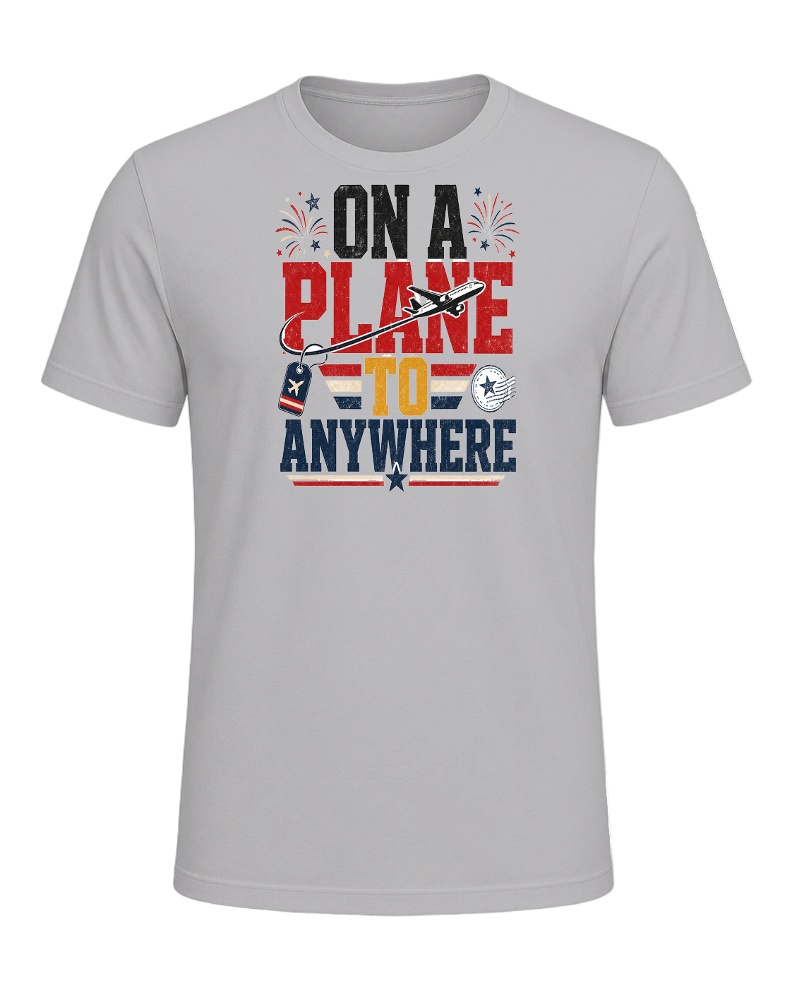 ON A PLANE TO ANYWHERE — Athletic Heather
