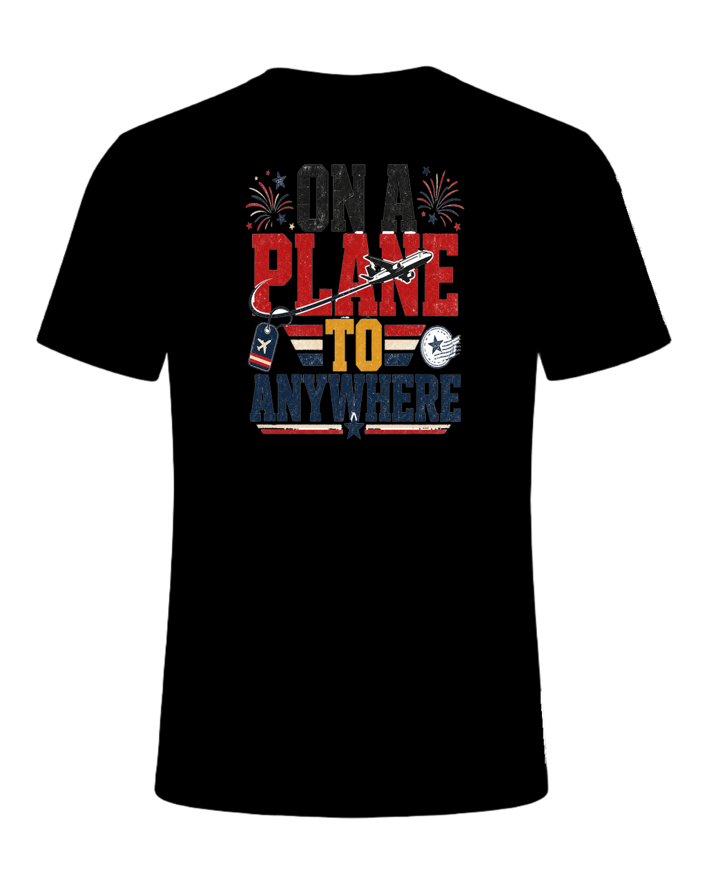 ON A PLANE TO ANYWHERE — Black