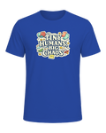 Tiny Humans, Big Chaos Tee — True Royal