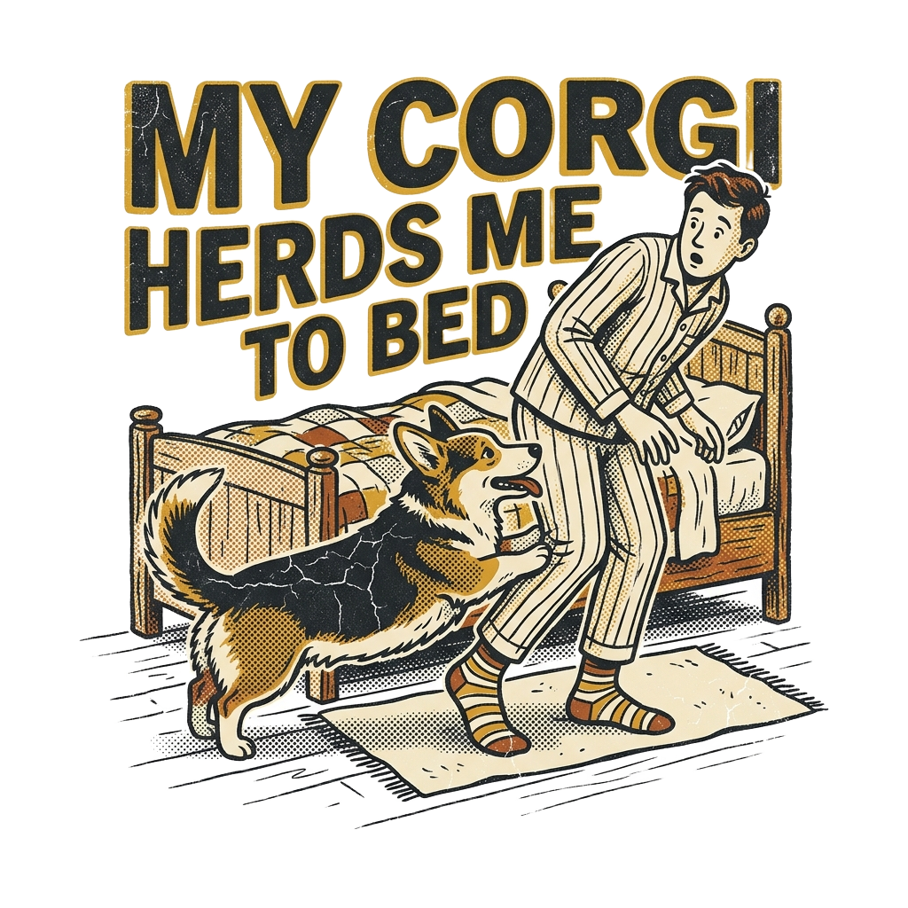 My Corgi Herds Me to Bed