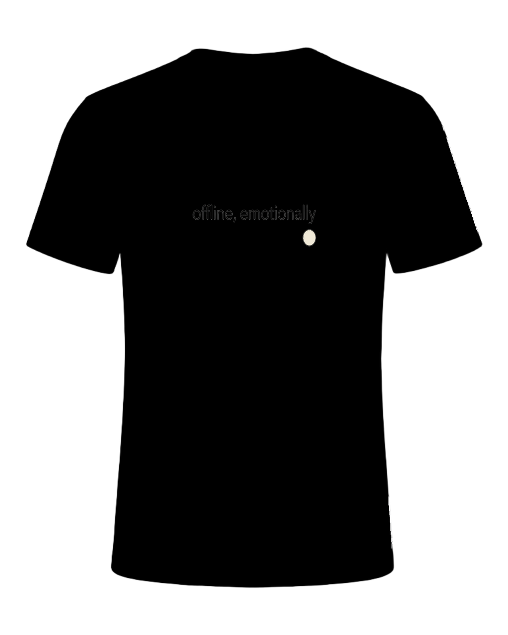 offline, emotionally — Black