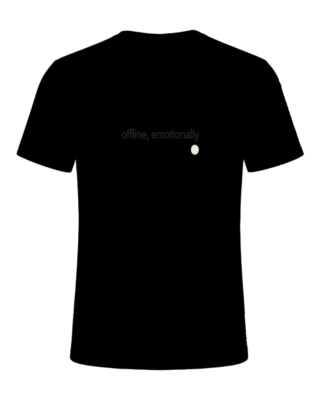 offline, emotionally — Black