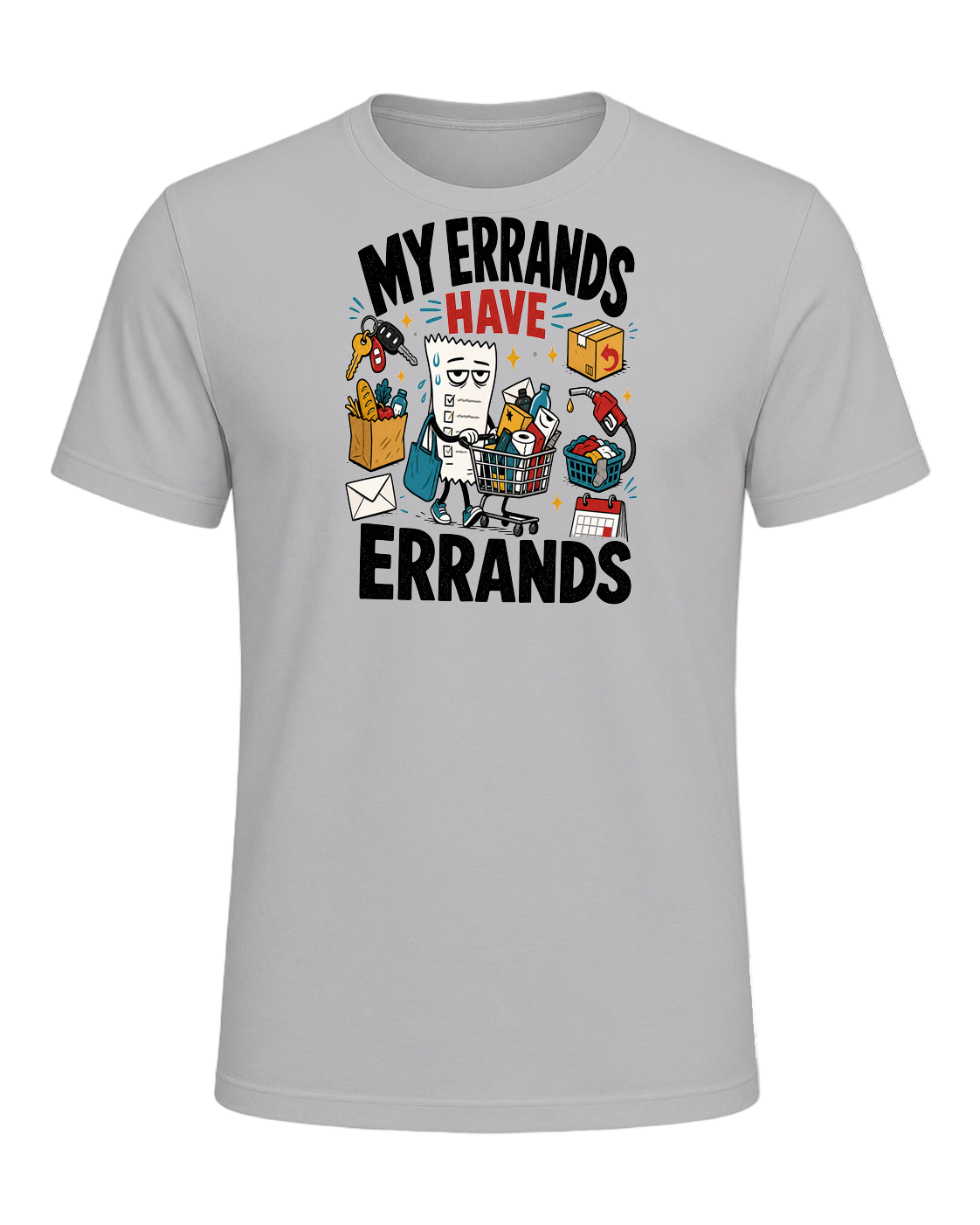 MY ERRANDS HAVE ERRANDS — Athletic Heather