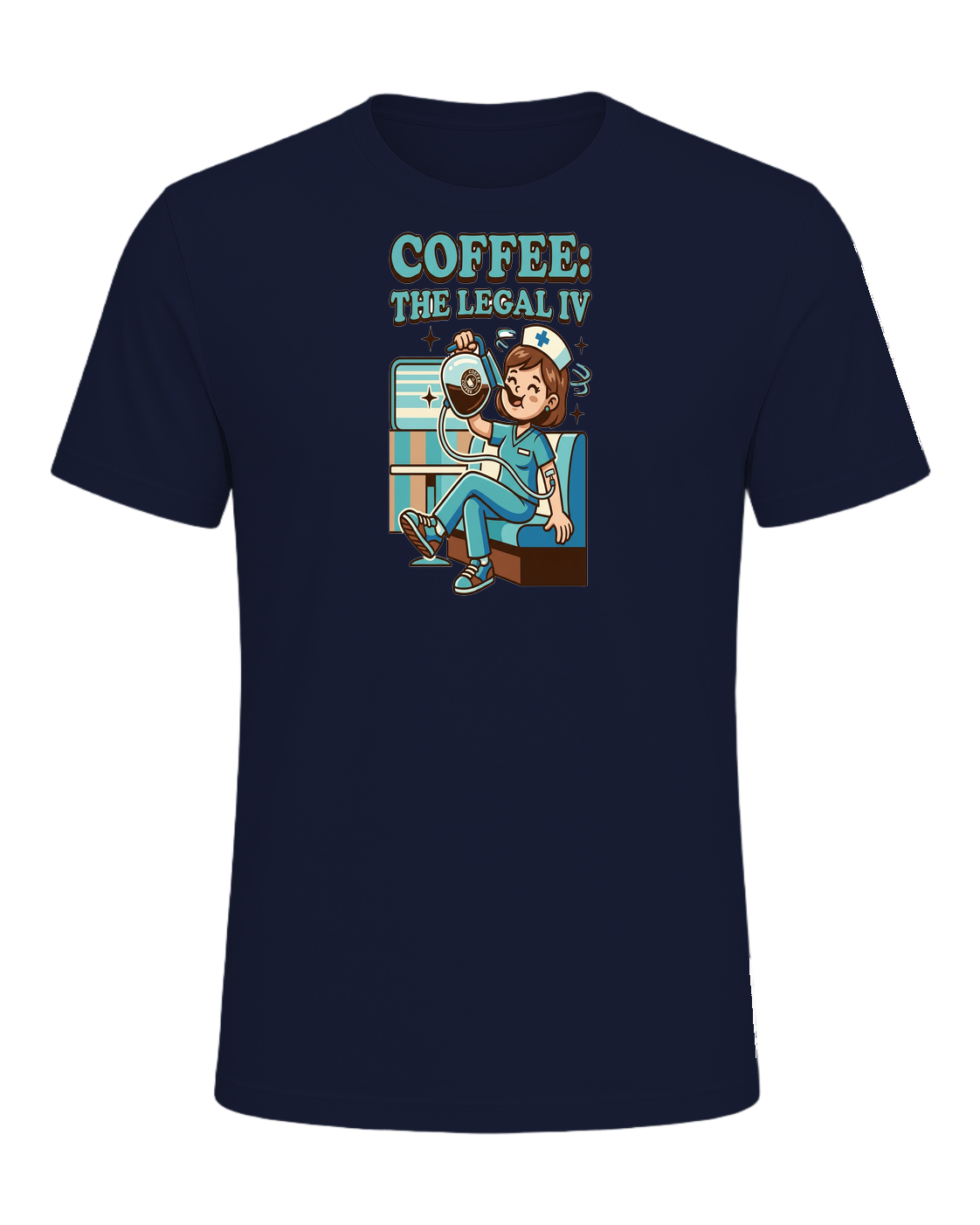 Nurse + Coffee — Navy