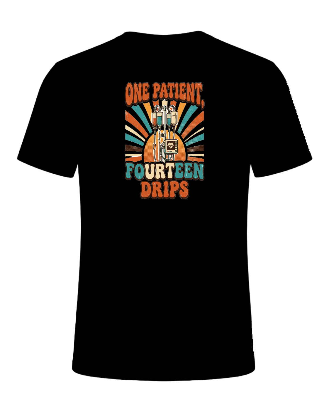 ONE PATIENT, FOURTEEN DRIPS — Black