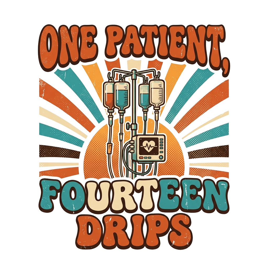 ONE PATIENT, FOURTEEN DRIPS
