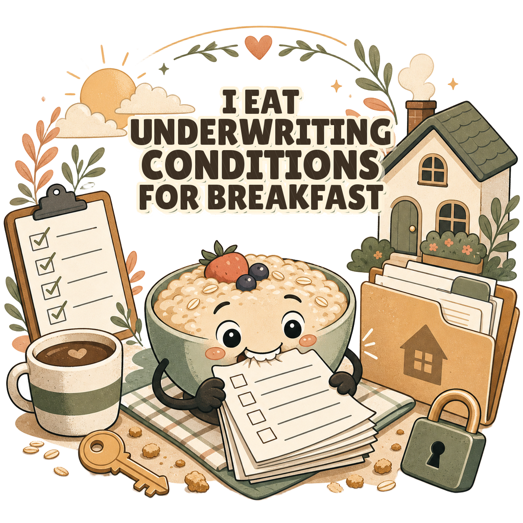 I EAT UNDERWRITING CONDITIONS FOR BREAKFAST