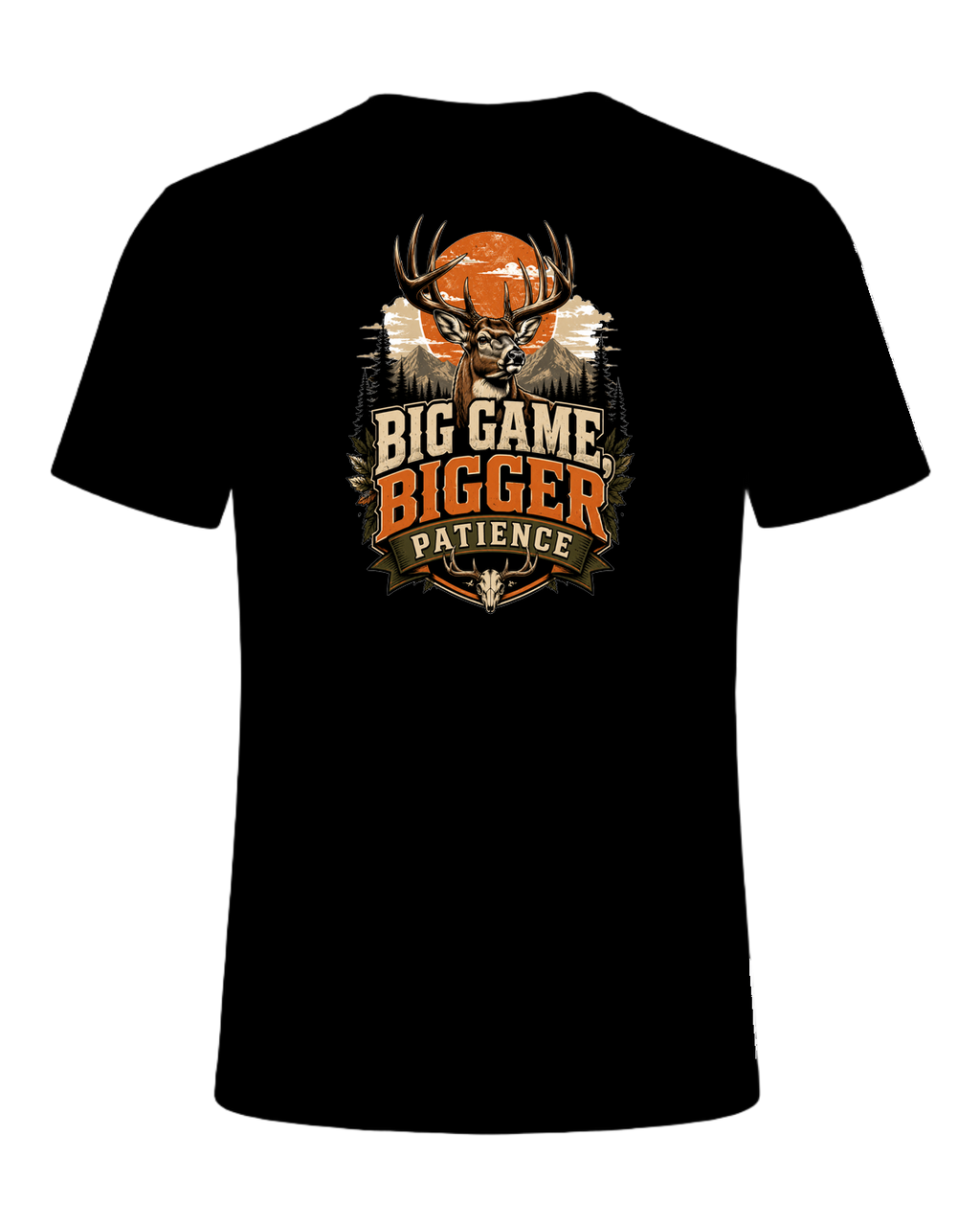 BIG GAME, BIGGER PATIENCE — Black