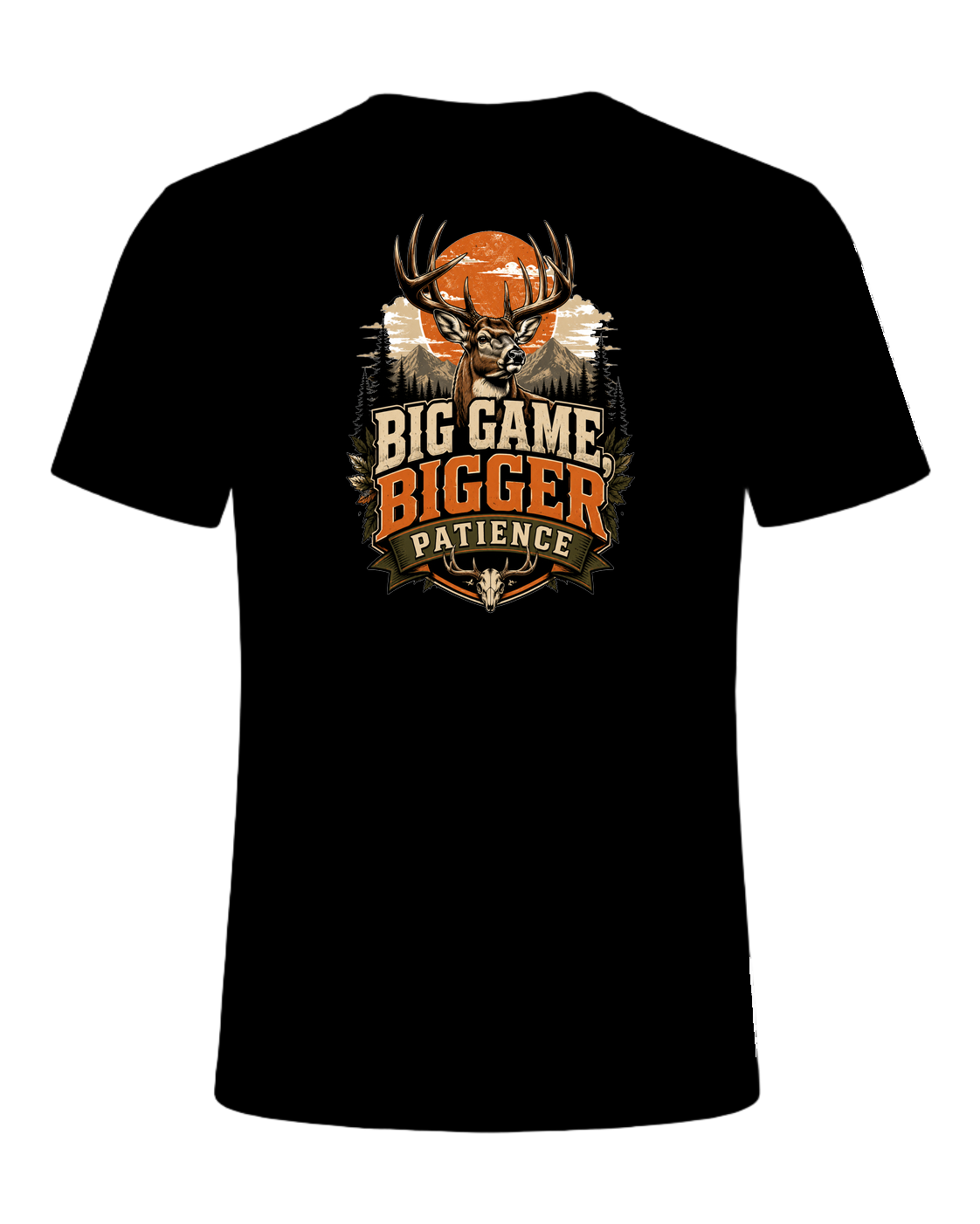 BIG GAME, BIGGER PATIENCE — Black