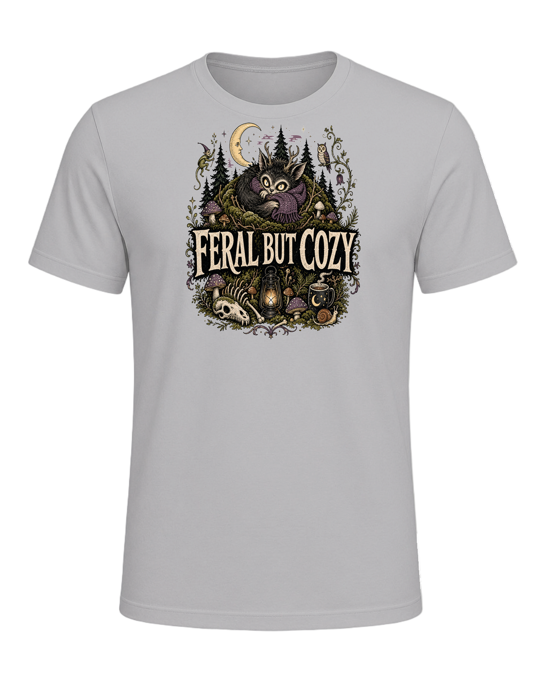 FERAL BUT COZY — Athletic Heather