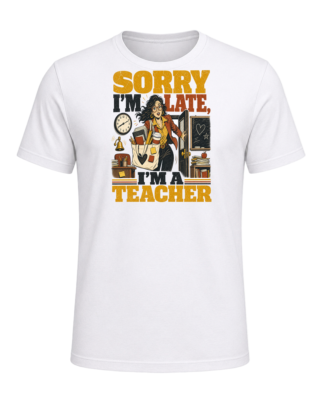 SORRY I'M LATE, I'M A TEACHER — White