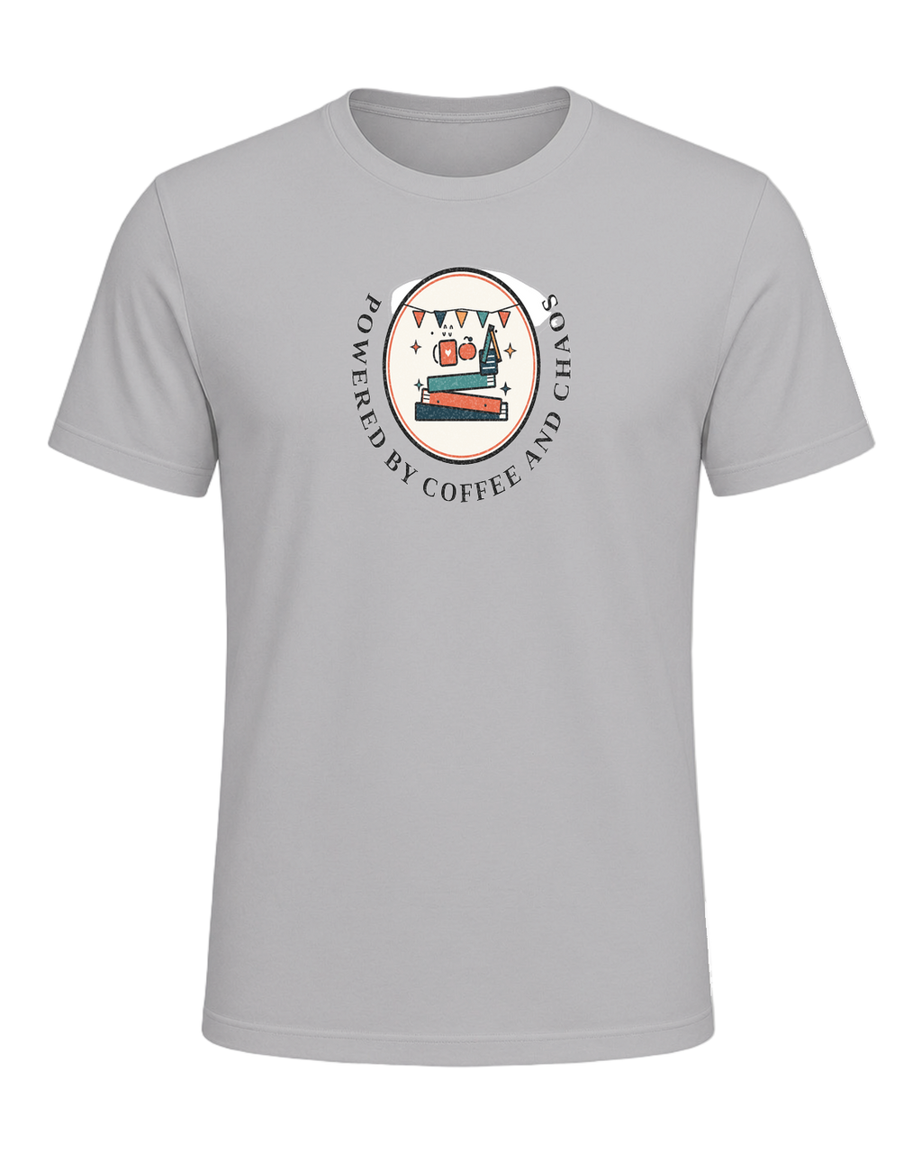POWERED BY COFFEE AND CHAOS — Athletic Heather