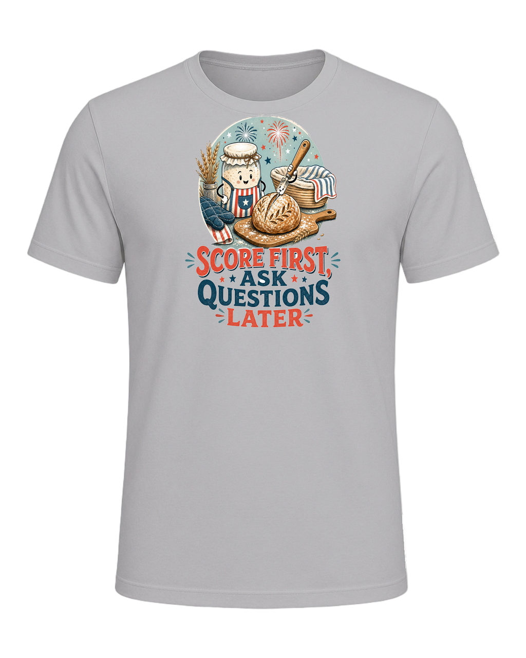 SCORE FIRST, ASK QUESTIONS LATER — Athletic Heather