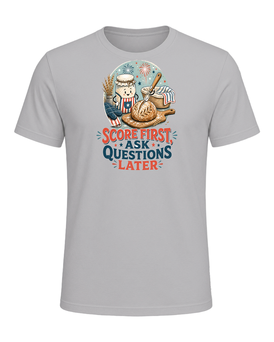 SCORE FIRST, ASK QUESTIONS LATER — Athletic Heather