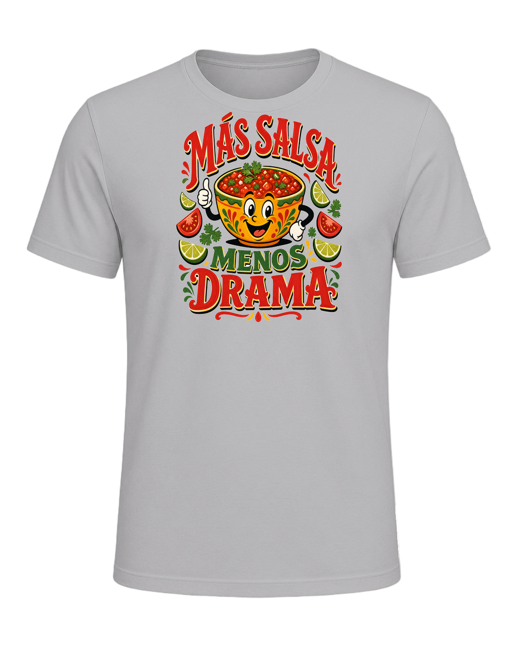 Más Salsa Menos Drama — Athletic Heather