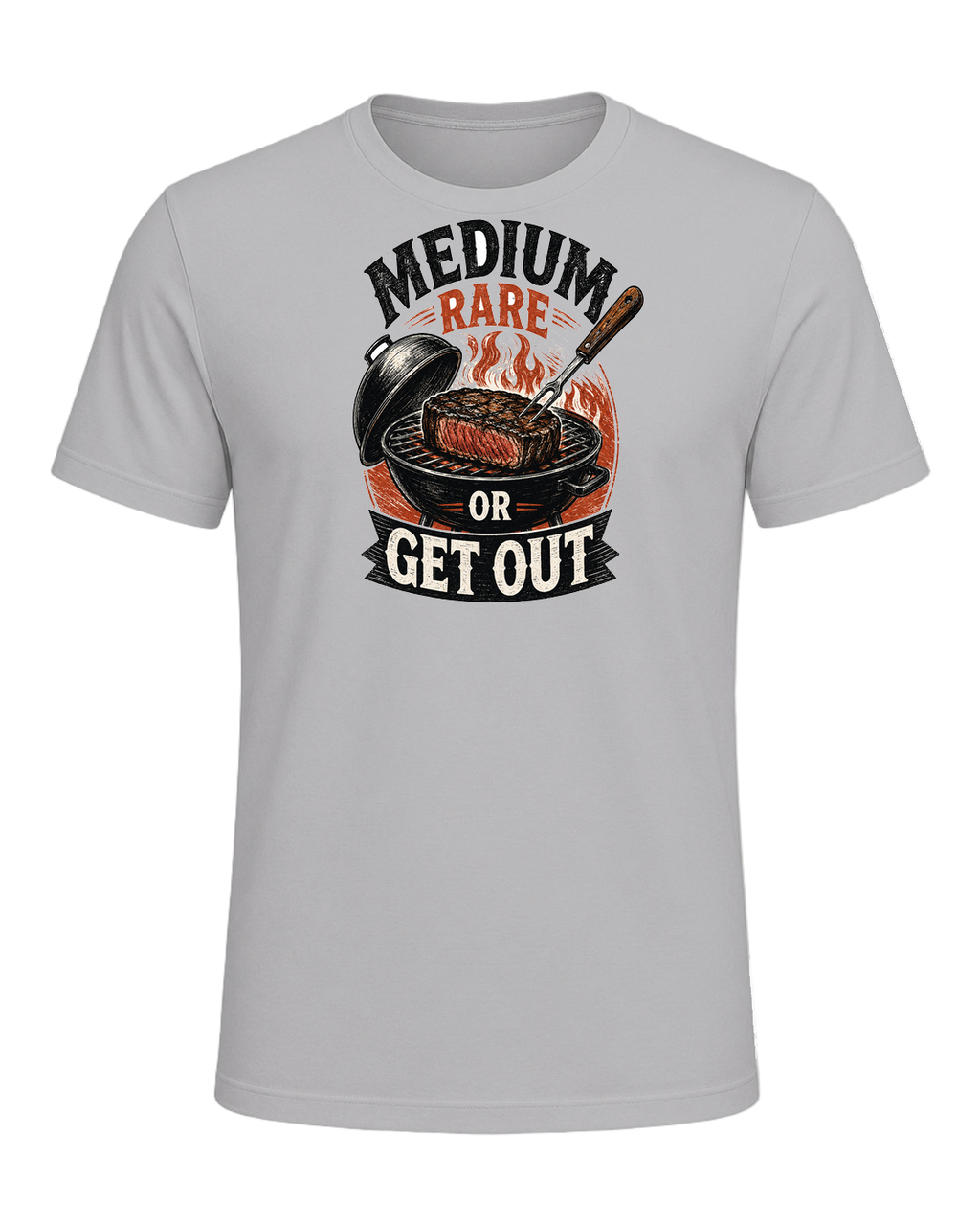 MEDIUM RARE OR GET OUT — Athletic Heather