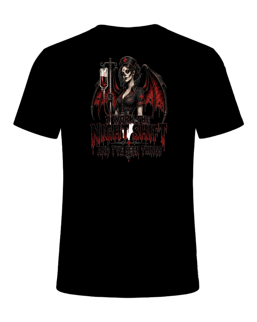 Nurse Night Shift Spooky — Black