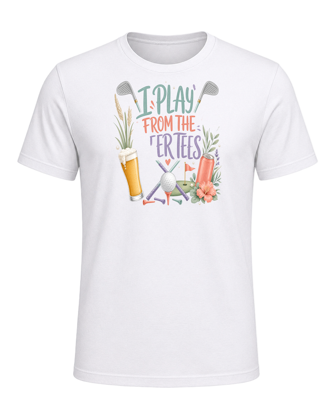 I PLAY FROM THE BEER TEES — White