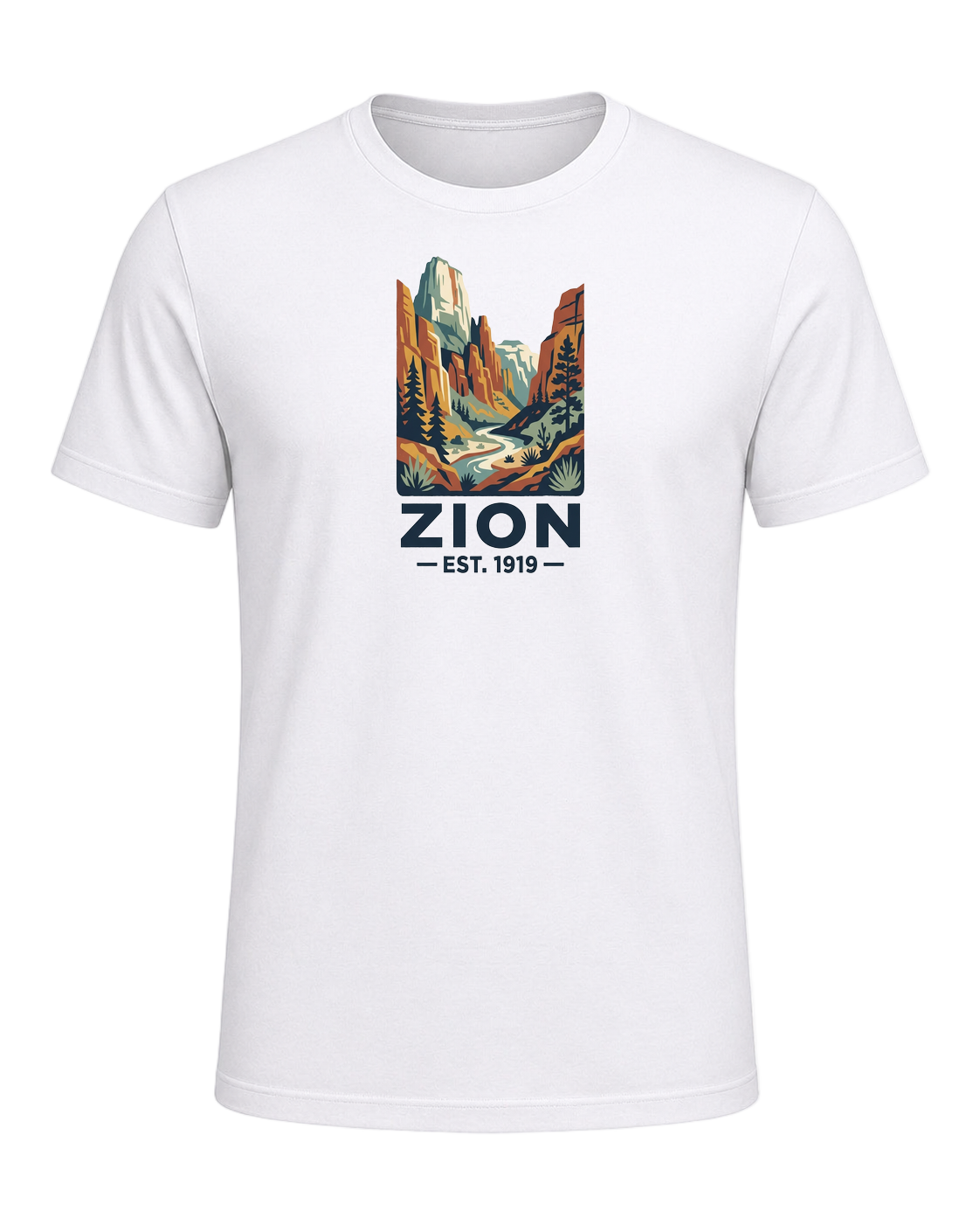 National Park Specific (WPA Style) — White