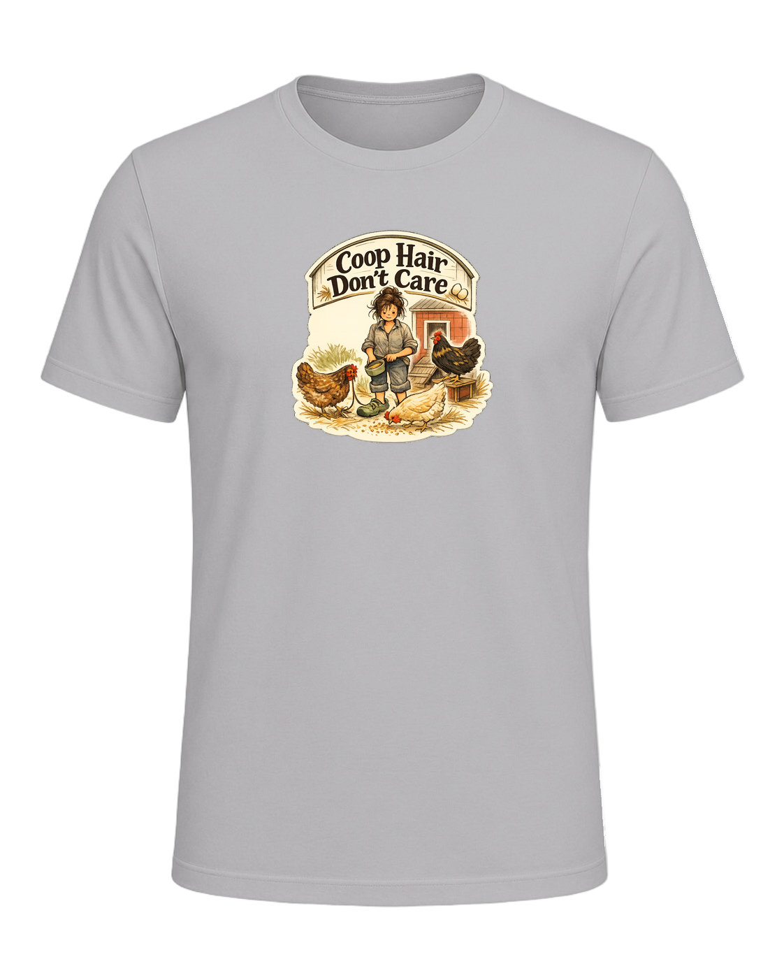 Coop Hair Don't Care Tee — Athletic Heather